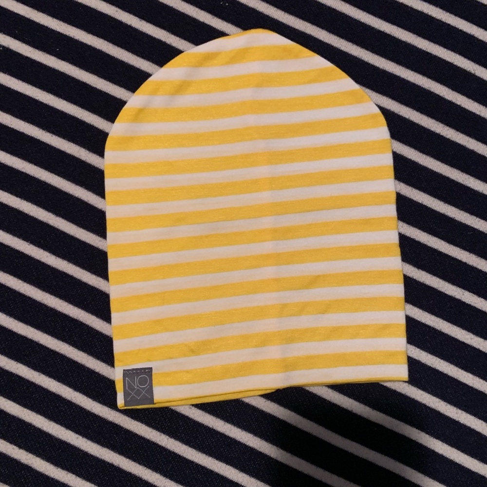 Yellow/White Stripe NOXX BEANIE